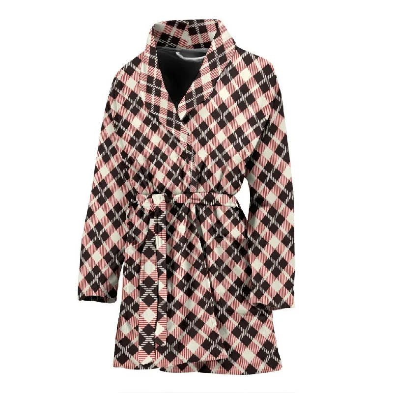 Tartan Scottish White Plaid MacLachlan Women Long Robe