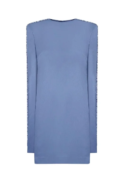 CLIFFORD SLATE BLUE MINI DRESS