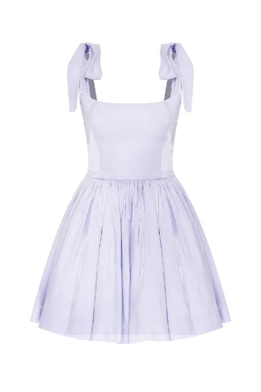 SIBBY LILAC A-LINE MINI DRESS