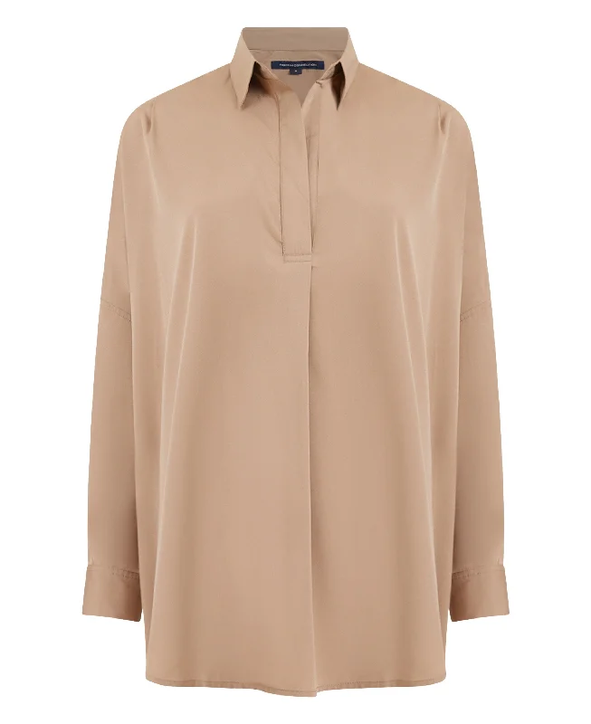 Rhodes Popover Shirt - Mocha Mousse